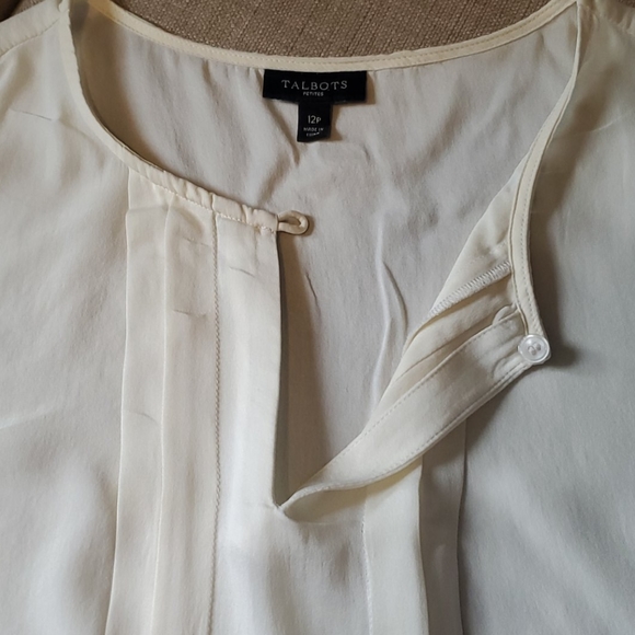 Talbots 100% silk top - Picture 4 of 7
